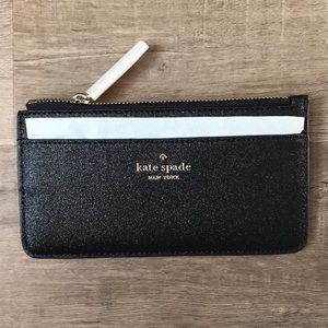 NWT Kate spade Tinsel Boxed Large Slim Card Holder